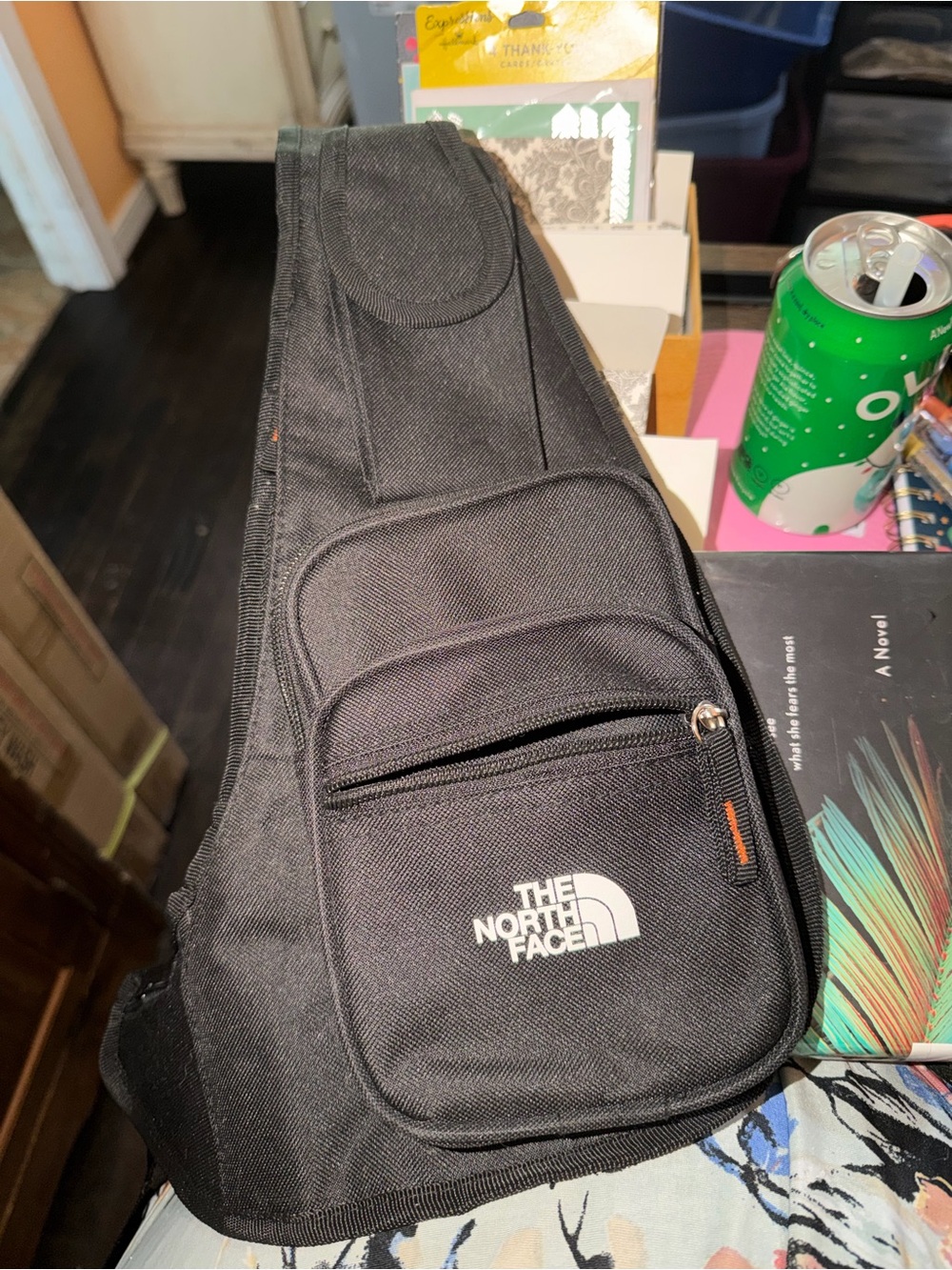 The North Face Black Sling Belt Bag with Zip Pockets